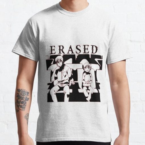 Erased - Boku dake ga inai machi Classic T-Shirt RB0812 product Offical Shirt Anime Merch