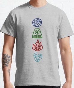 Avatar Four Elements Classic T-Shirt RB0812 product Offical Shirt Anime Merch