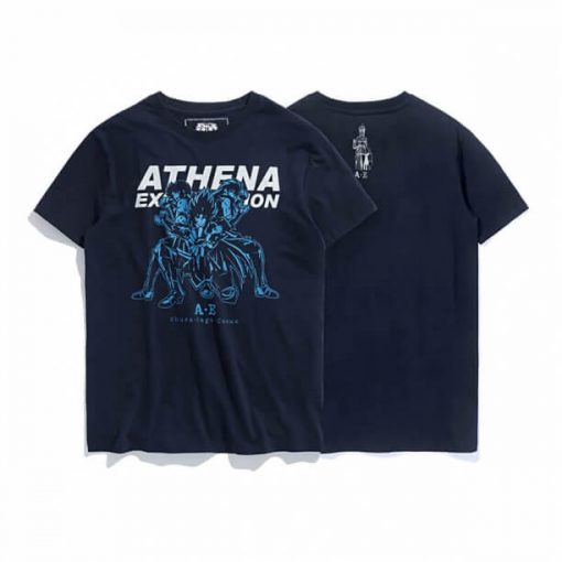 athena exclamation tee luminous saint seiya tshirt 1 - Shirt Anime™