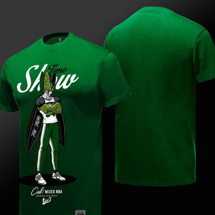cool green cell t shirt dragon ball nba style t shirt boys 1 - Shirt Anime™