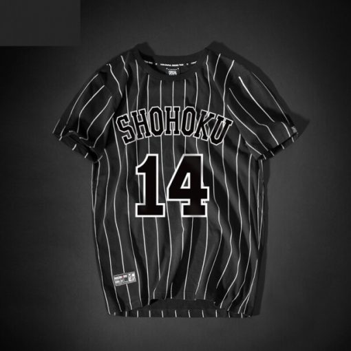 slam dunk shohoku mitsui hisashi striped tee shirt - Shirt Anime™
